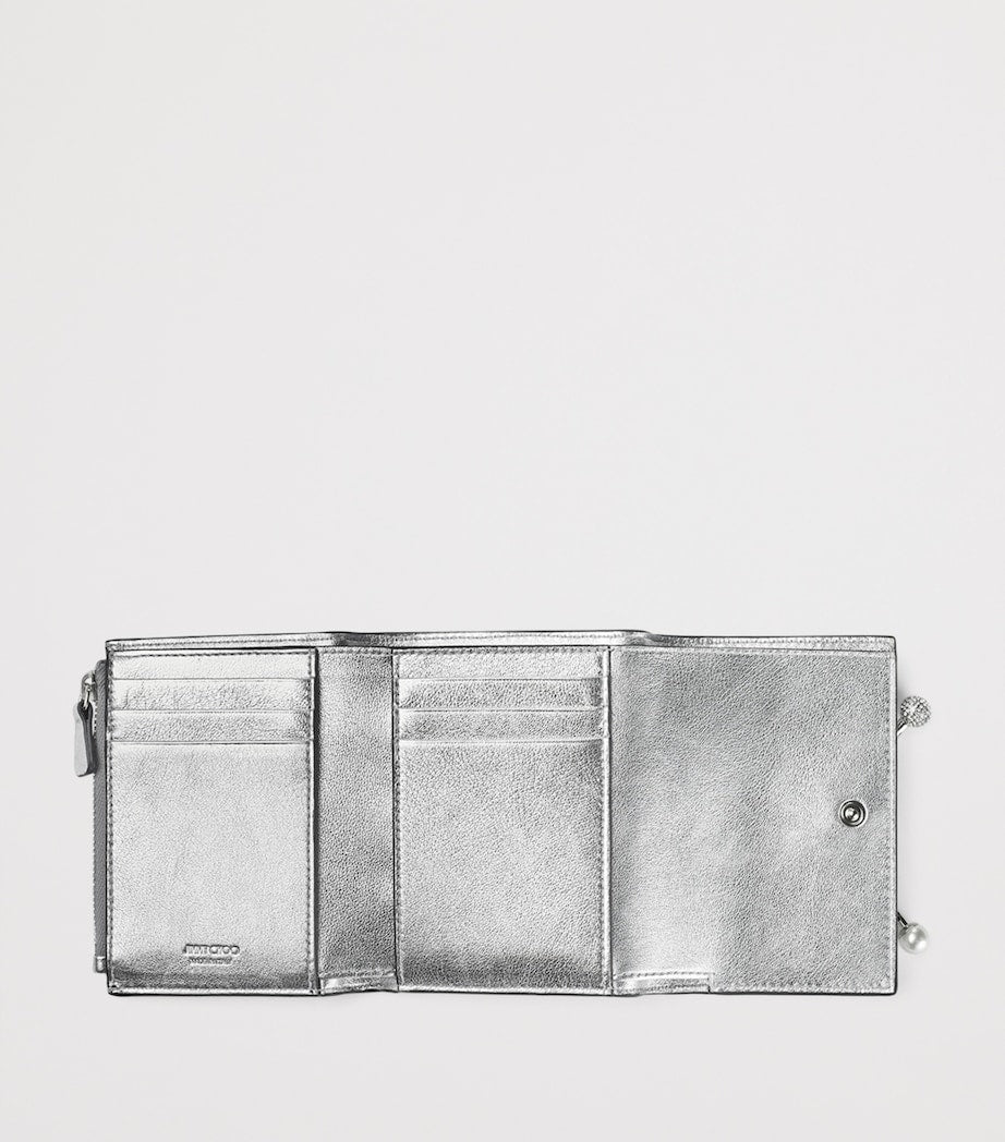 Jimmy Choo metallic leather Marinda wallet, UK version