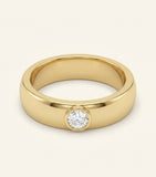 Cartier yellow gold LOVE ring with three diamonds - British product