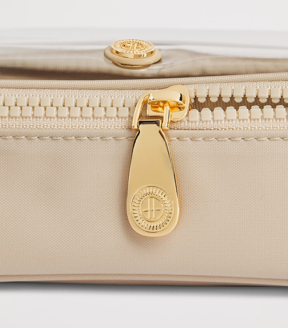 Harrods clear cosmetic bag travel pouch, UK version