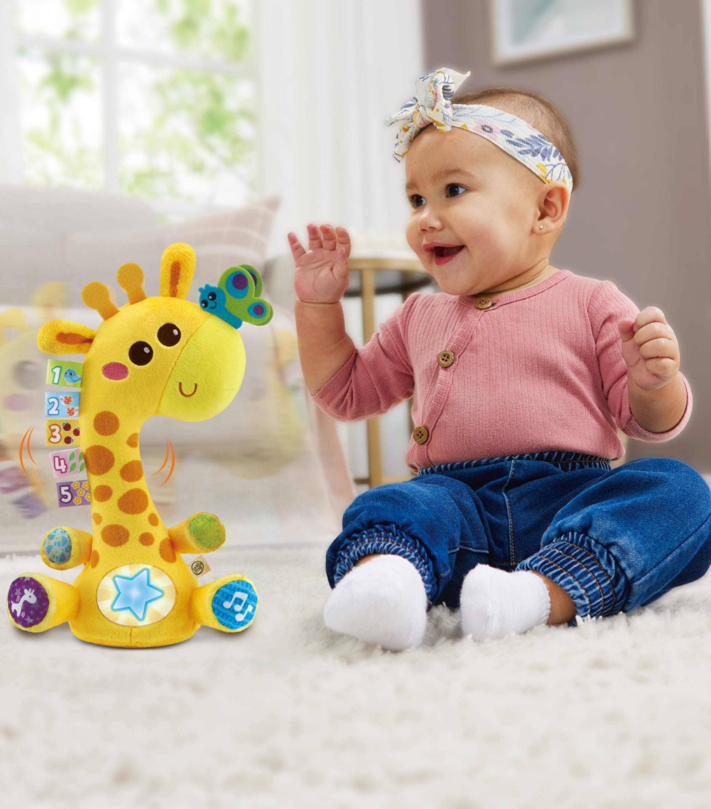 Leapfrog Dancing Colours Giraffe interactive toy, UK version