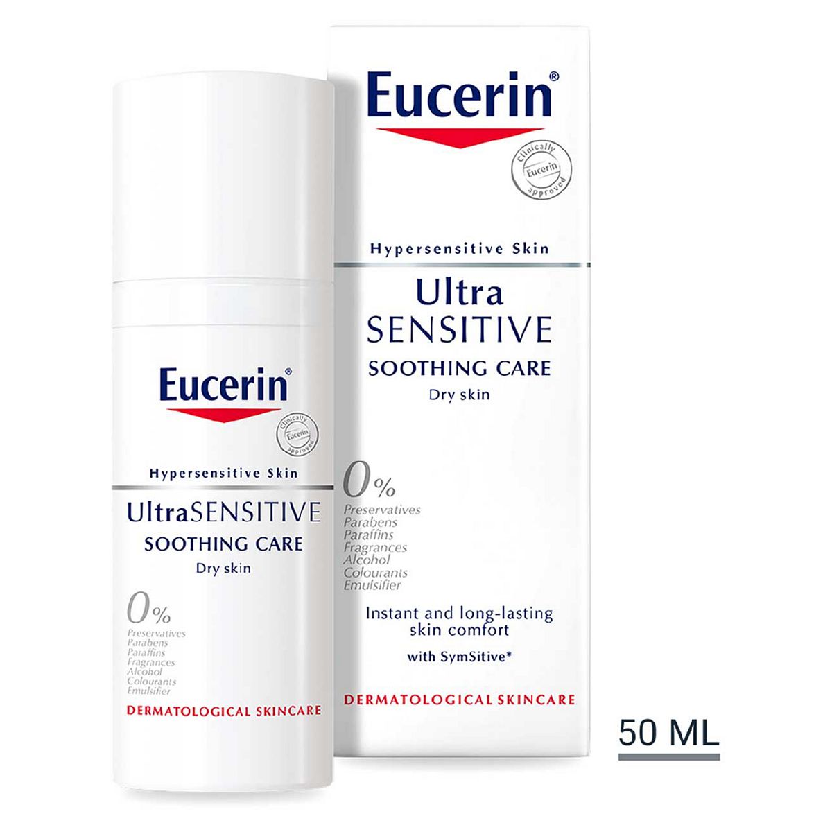 Eucerin UltraSensitive Soothing Face Cream Moisturiser (Dry Skin) 50ml GOODS Boots   