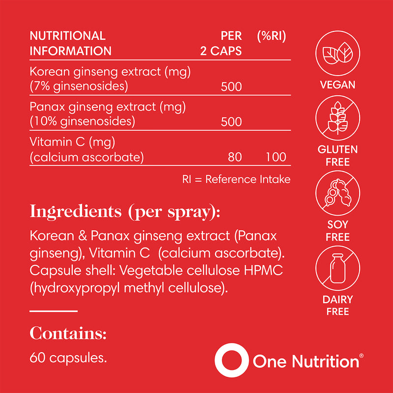 One Nutrition Ginseng Max 60 capsules - British product