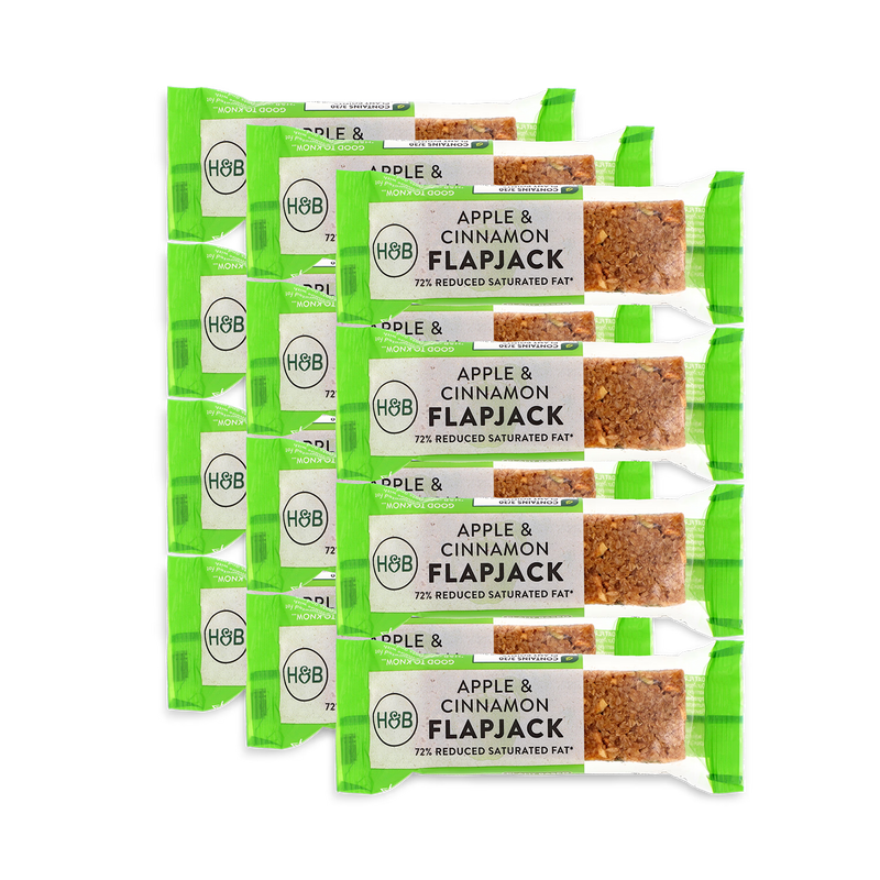 Holland & Barrett Apple & Cinnamon Flapjack 12x 80g, UK version