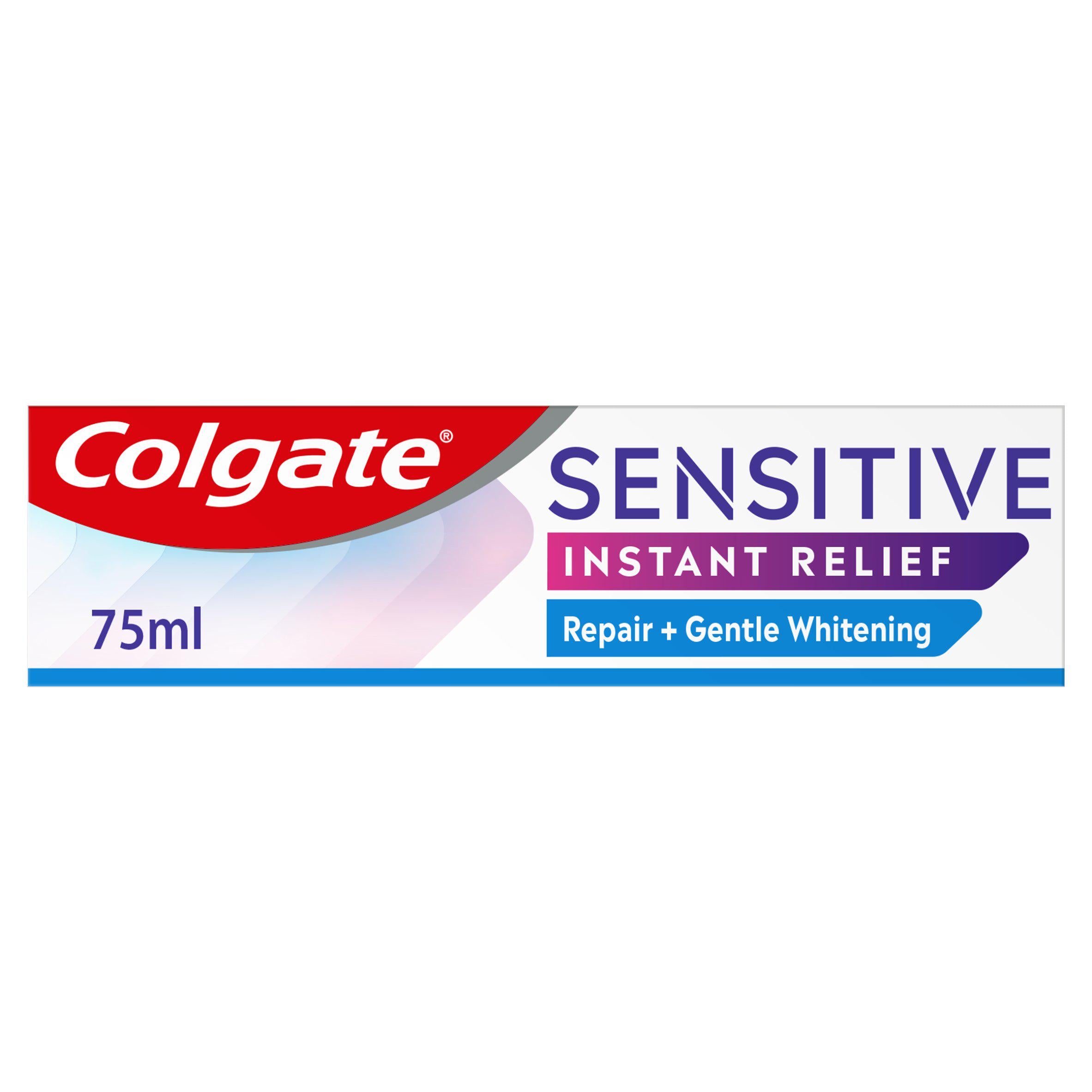 Colgate Sensitive Instant Relief Repair Gentle Whitening Toothpaste 75ml GOODS Sainsburys   