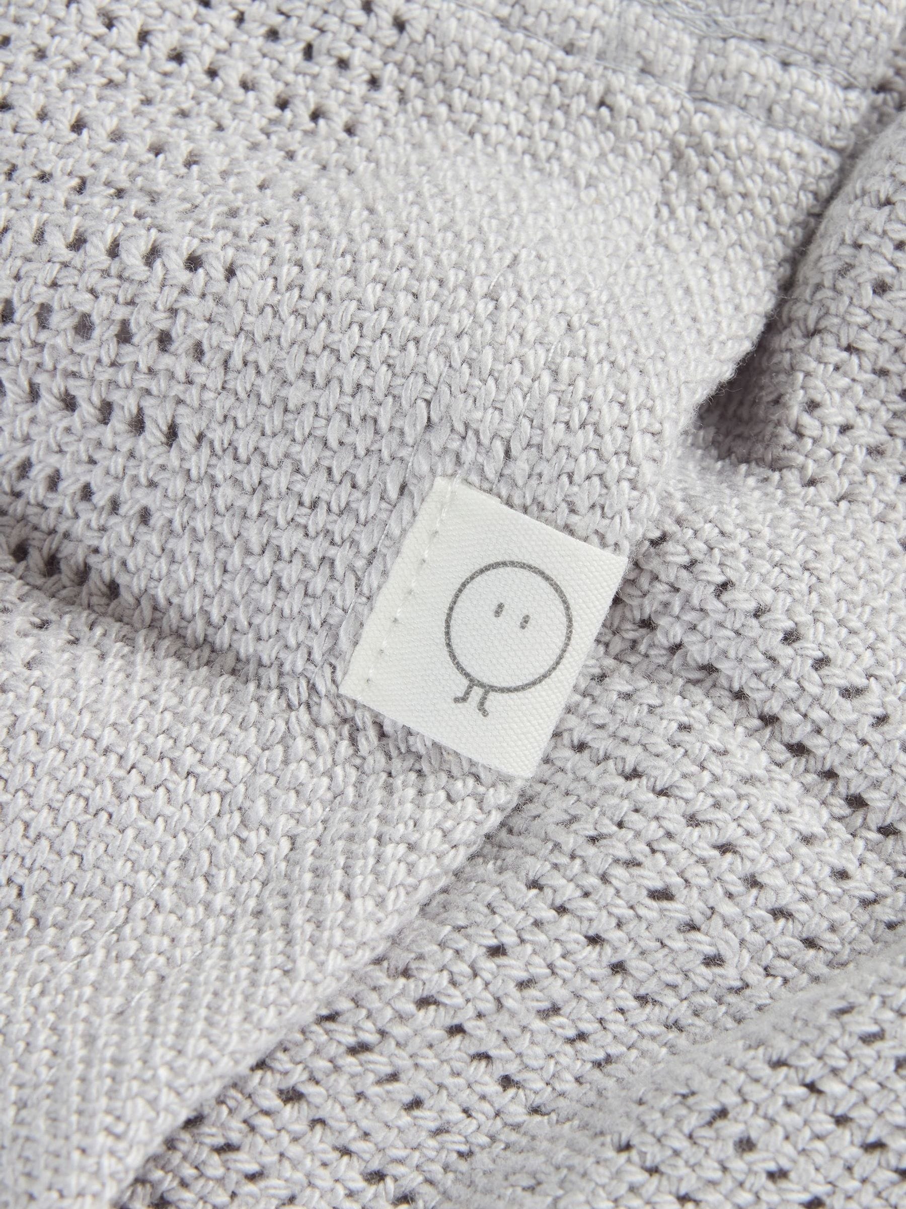 MORI cellular baby blanket biscuit brown 70x100cm, UK version