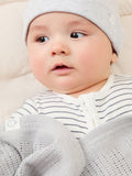 MORI cellular baby blanket biscuit brown 70x100cm, UK version