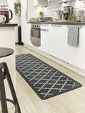My Mat Silver Arbor diamond design large runner (British brand)