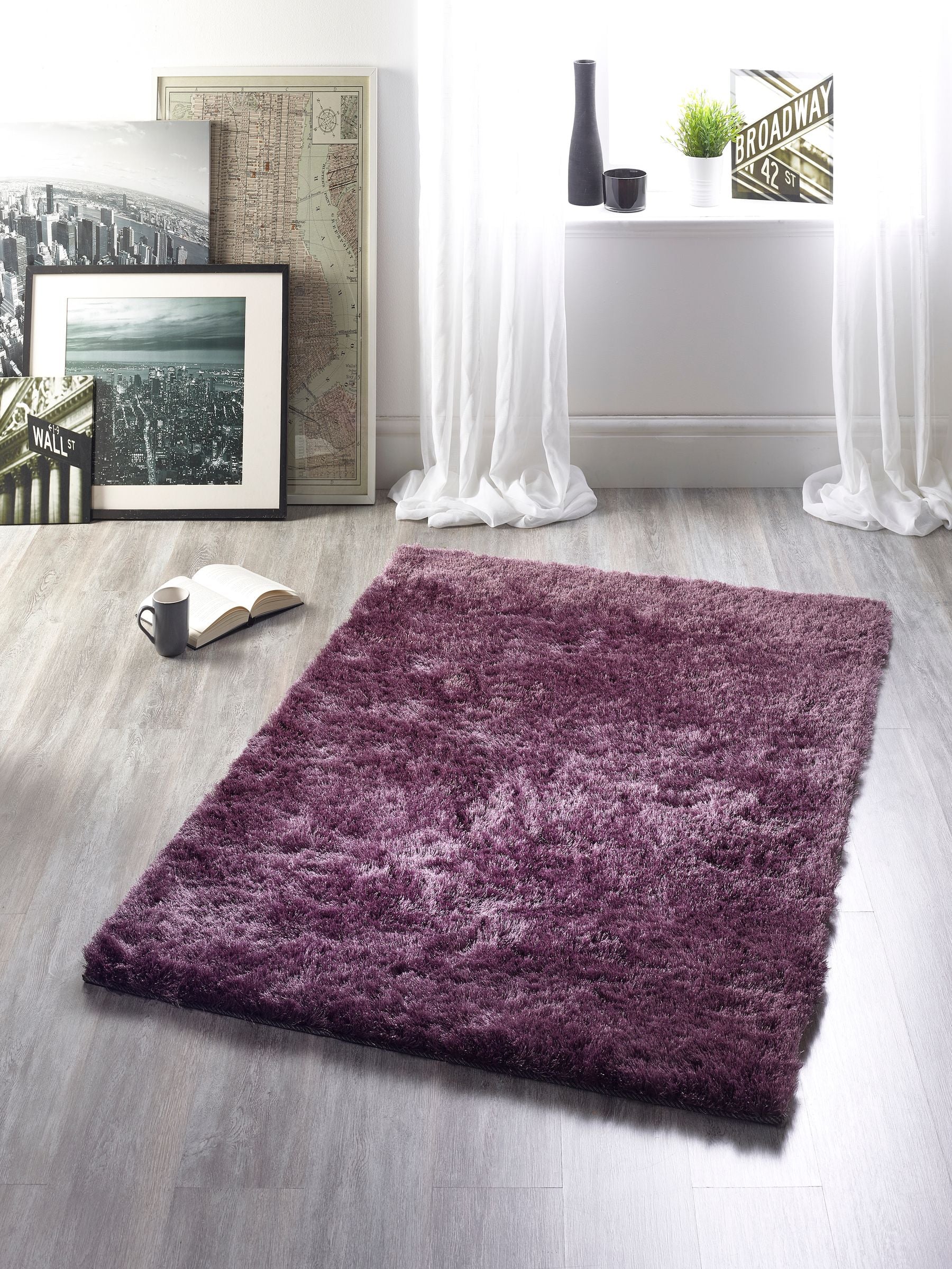 Origin Rugs Mauve Shimmer rug, UK version