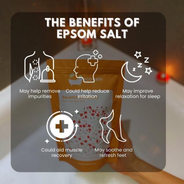 Eco Bath Epsom salt bath soak 1kg - British product