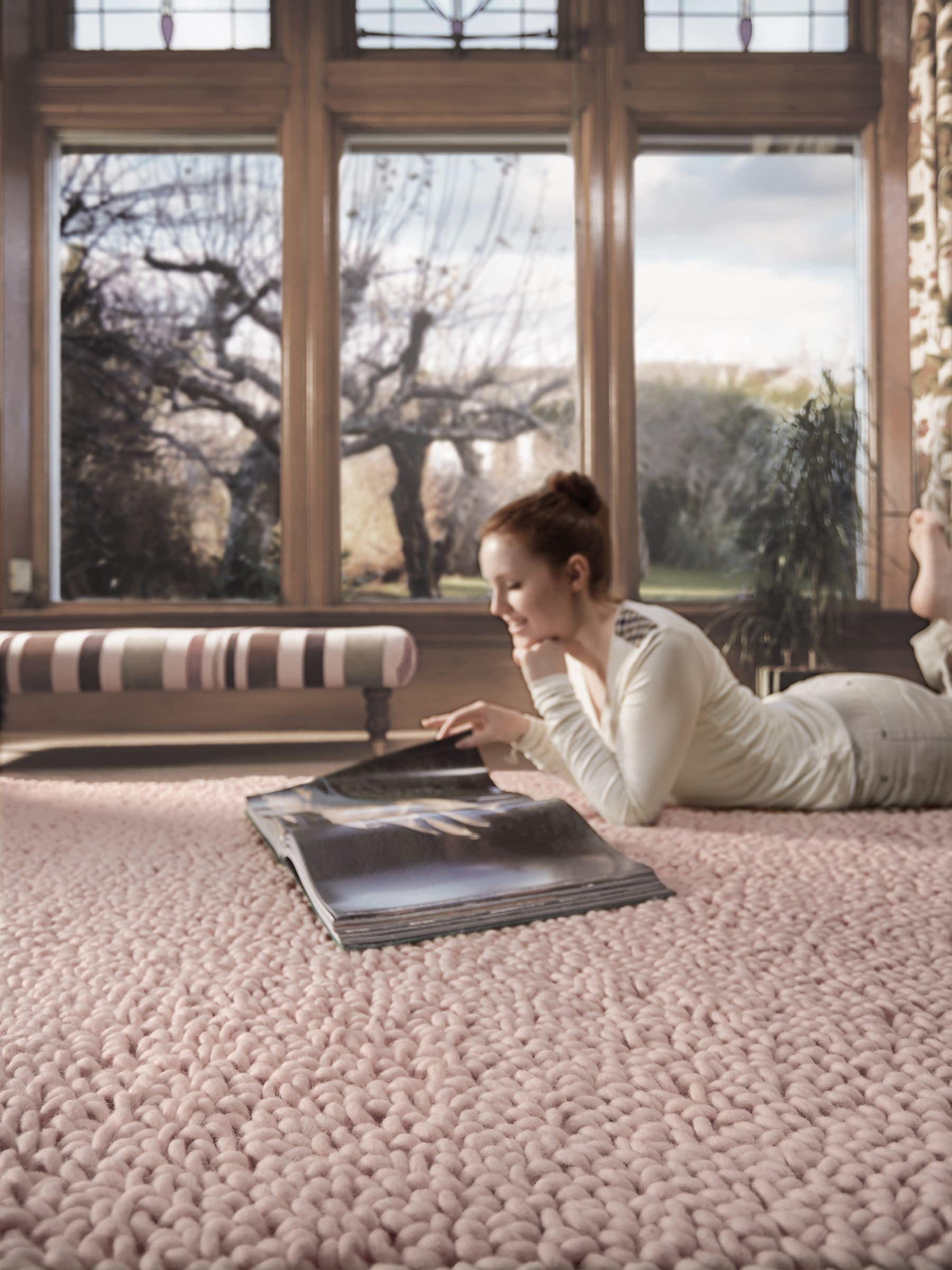 Rug Guru Nude Union wool rug, imported from the UK