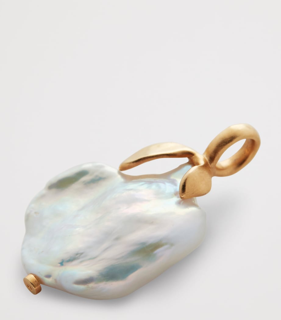 Monica Vinader gold vermeil keshi pearl pendant - British product