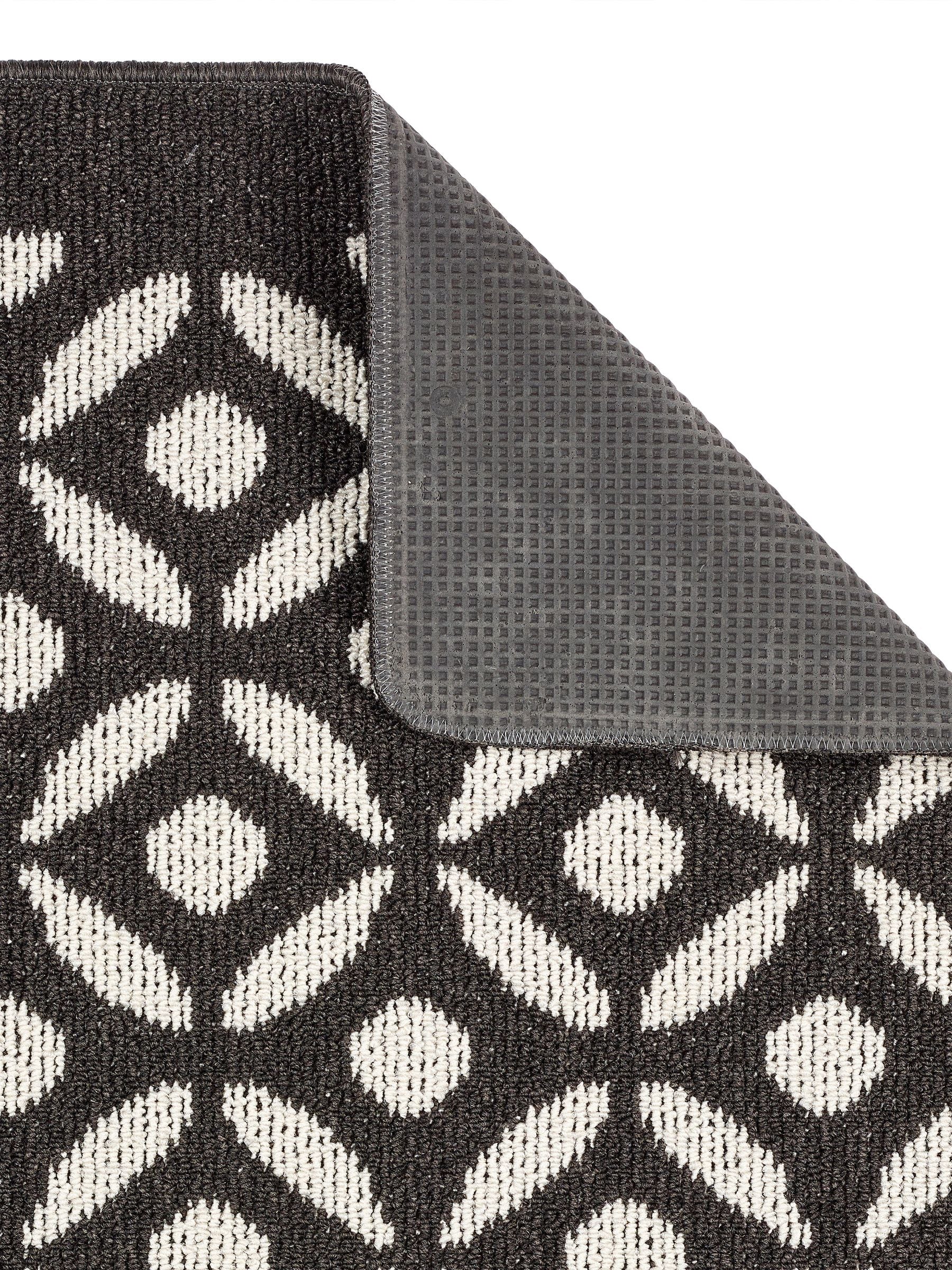 My Mat charcoal crescent small runner - British made, UK version