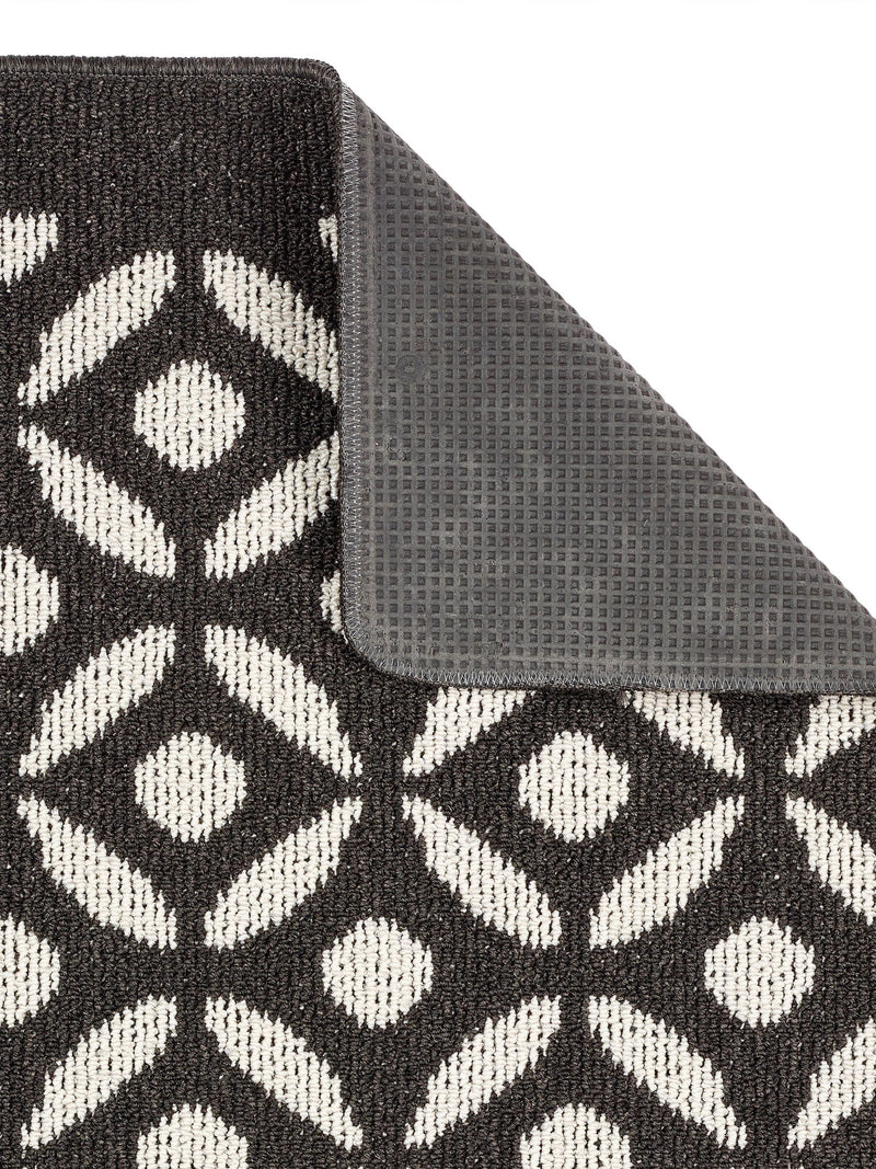My Mat charcoal crescent small runner - British made, UK version