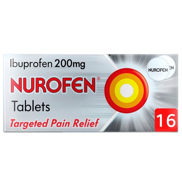 Nurofen Targeted Pain Relief Ibuprofen 200mg Tablets   16 per pack GOODS M&S   