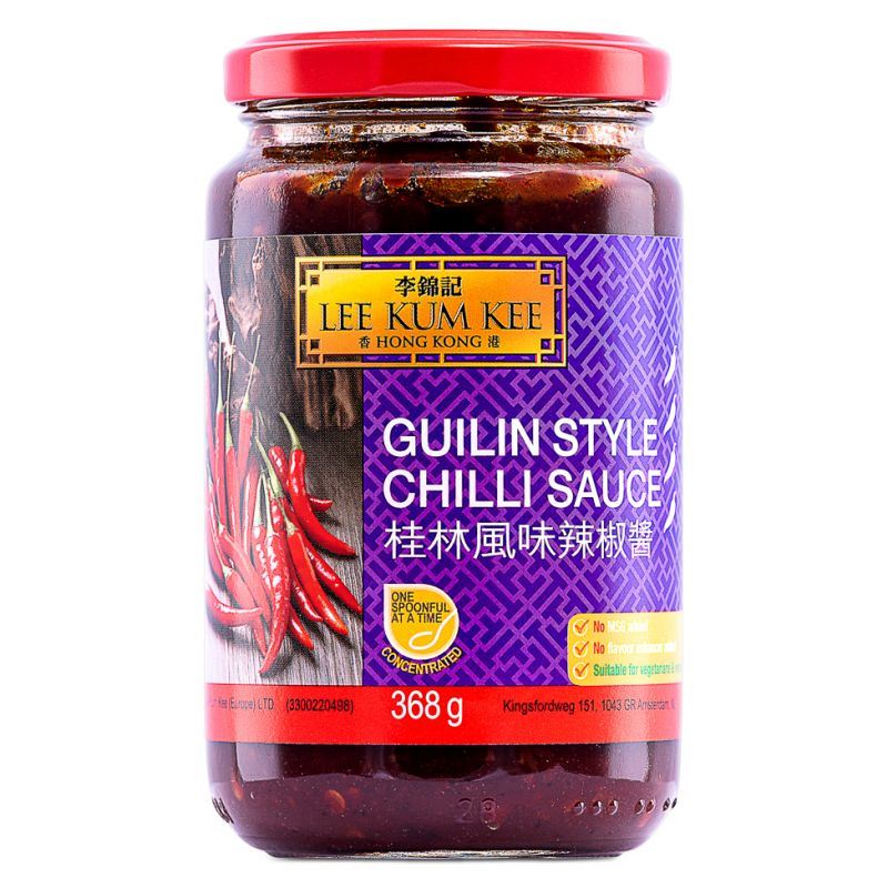 Lee Kum Kee Guilin Style Chilli Sauce, imported from the UK