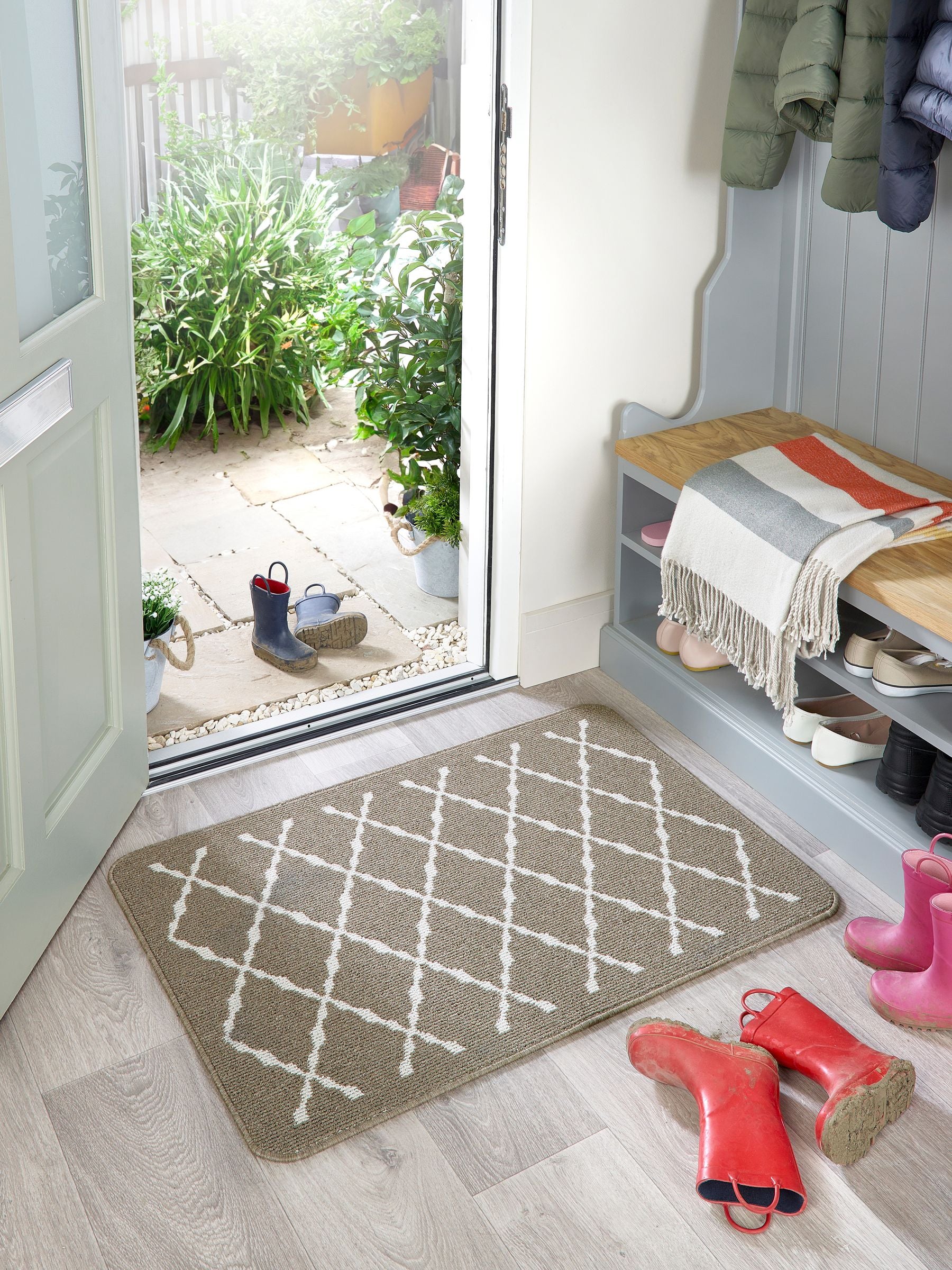 My Mat Stone Arbor small doormat with nonslip backing, UK version