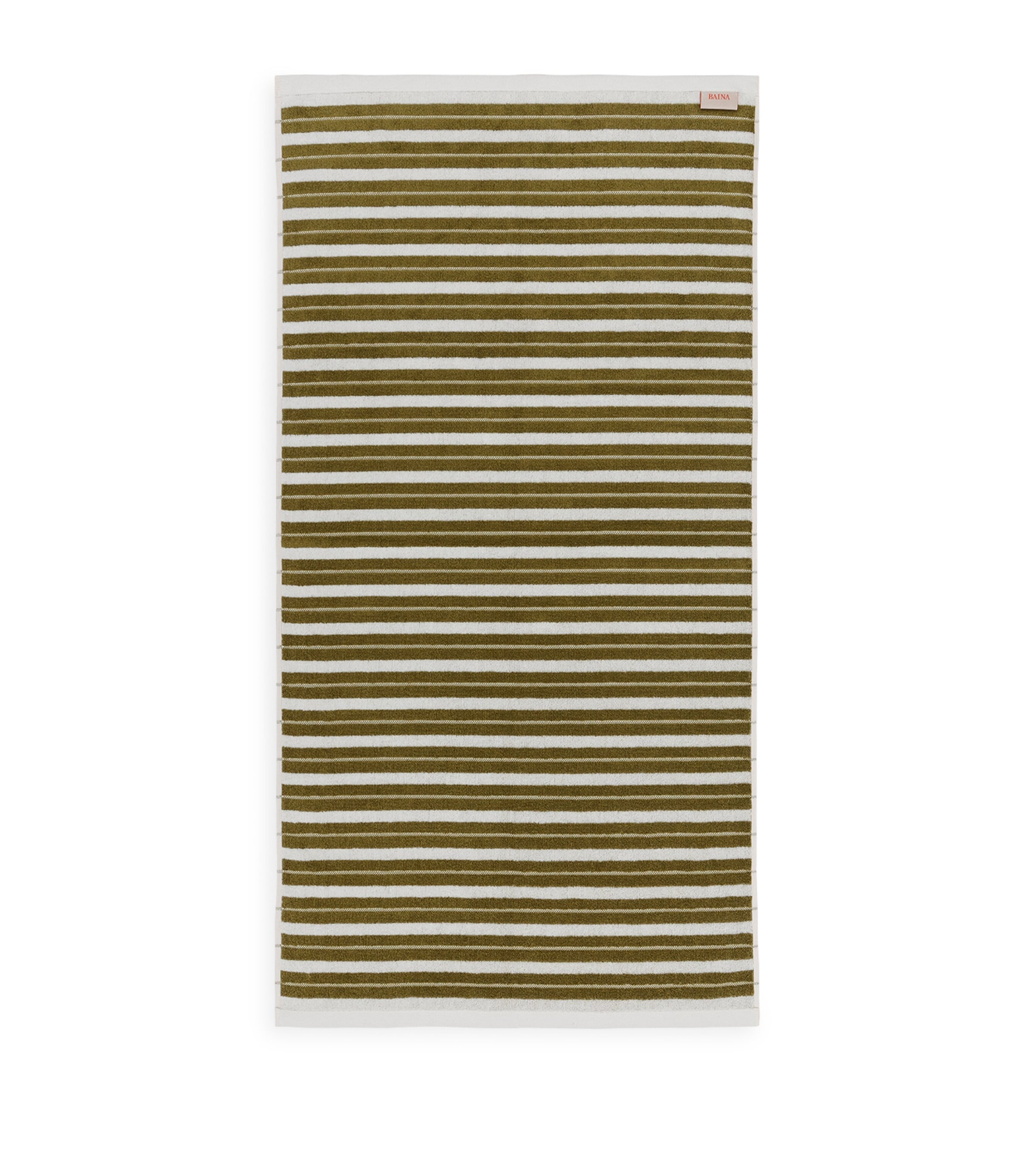 BAINA organic cotton striped bath towel 70cm x 140cm - British product