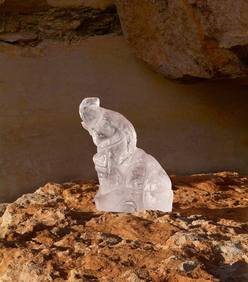 Lalique crystal elephant sculpture 12.5cm, UK version