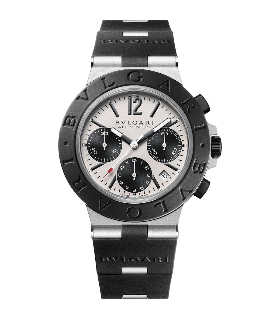 Bvlgari chronograph watch aluminium titanium case 41mm, imported from the UK