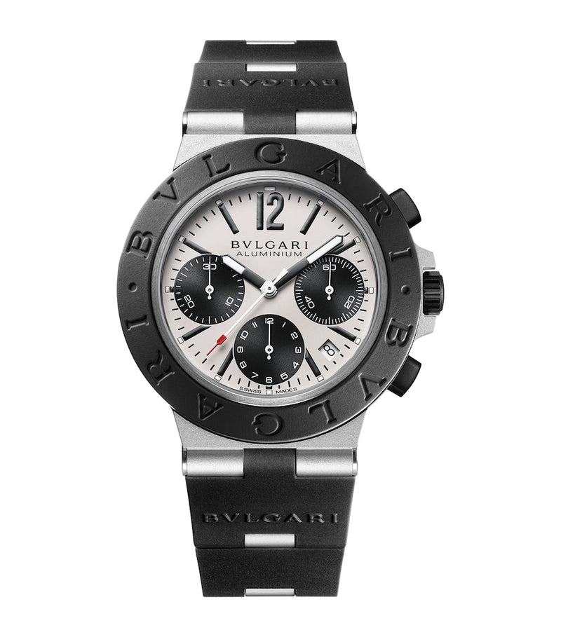 Bvlgari chronograph watch aluminium titanium case 41mm, imported from the UK