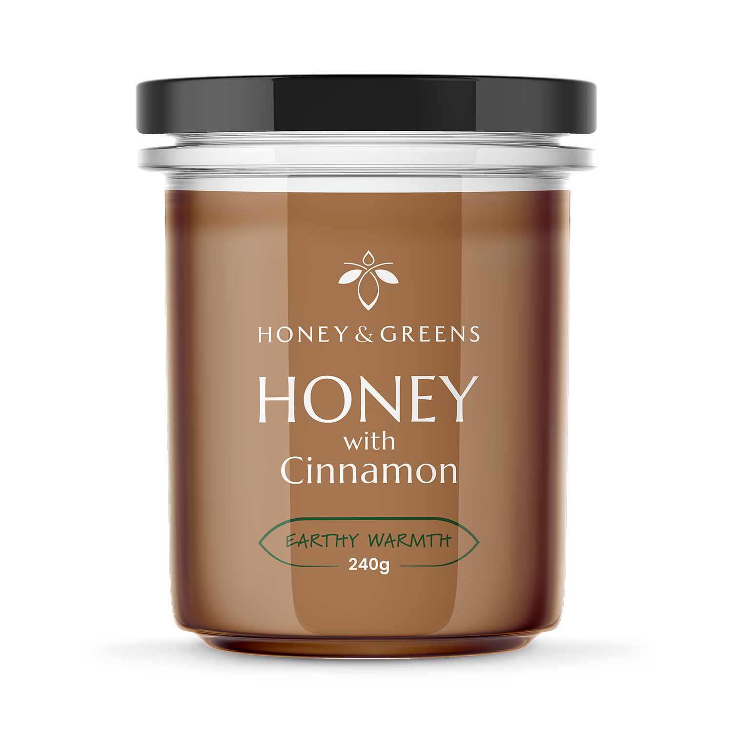 Honey & Greens British Honey with Cinnamon 240g