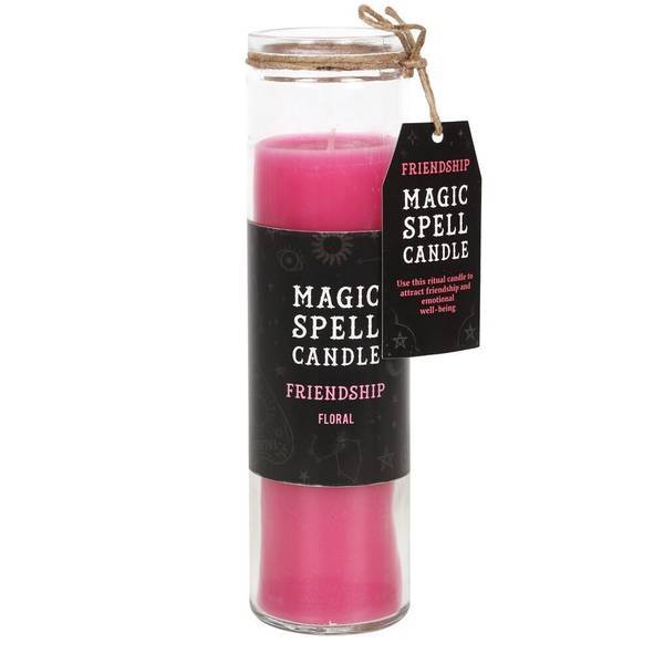 Something Different Magic Spell Friendship Floral candle 21cm, imported from the UK
