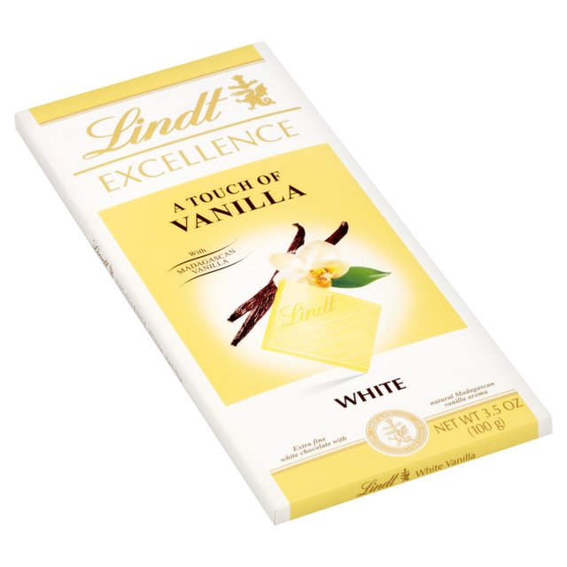 Lindt Excellence Natural Vanilla White Chocolate Bar   100g GOODS M&S   