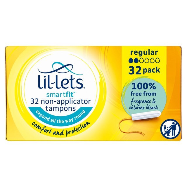 Lil-Lets Non-Applicator Tampons Regular   32 per pack GOODS M&S   