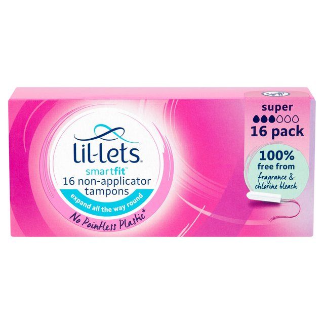 Lil-Lets Super Non-Applicator Tampons   16 per pack