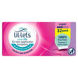 Lil-Lets Non-Applicator Tampons Super   32 per pack GOODS M&S   