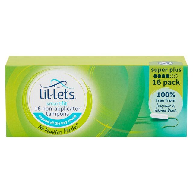 Lil-Lets Super Plus Non-Applicator Tampons   16 per pack GOODS M&S   