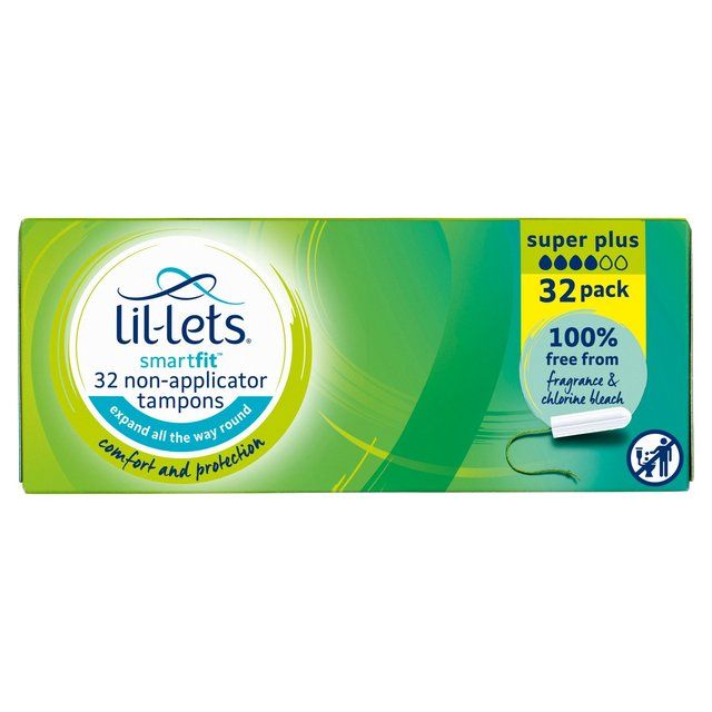 Lil-Lets Non-Applicator Tampons Super Plus   32 per pack GOODS M&S   