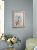 Laura Ashley Pale Seaspray Blue Sweet Alyssum A4 Wallpaper Sample