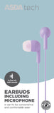 ASDA Tech Wired Earbuds - Lilac General Household ASDA   