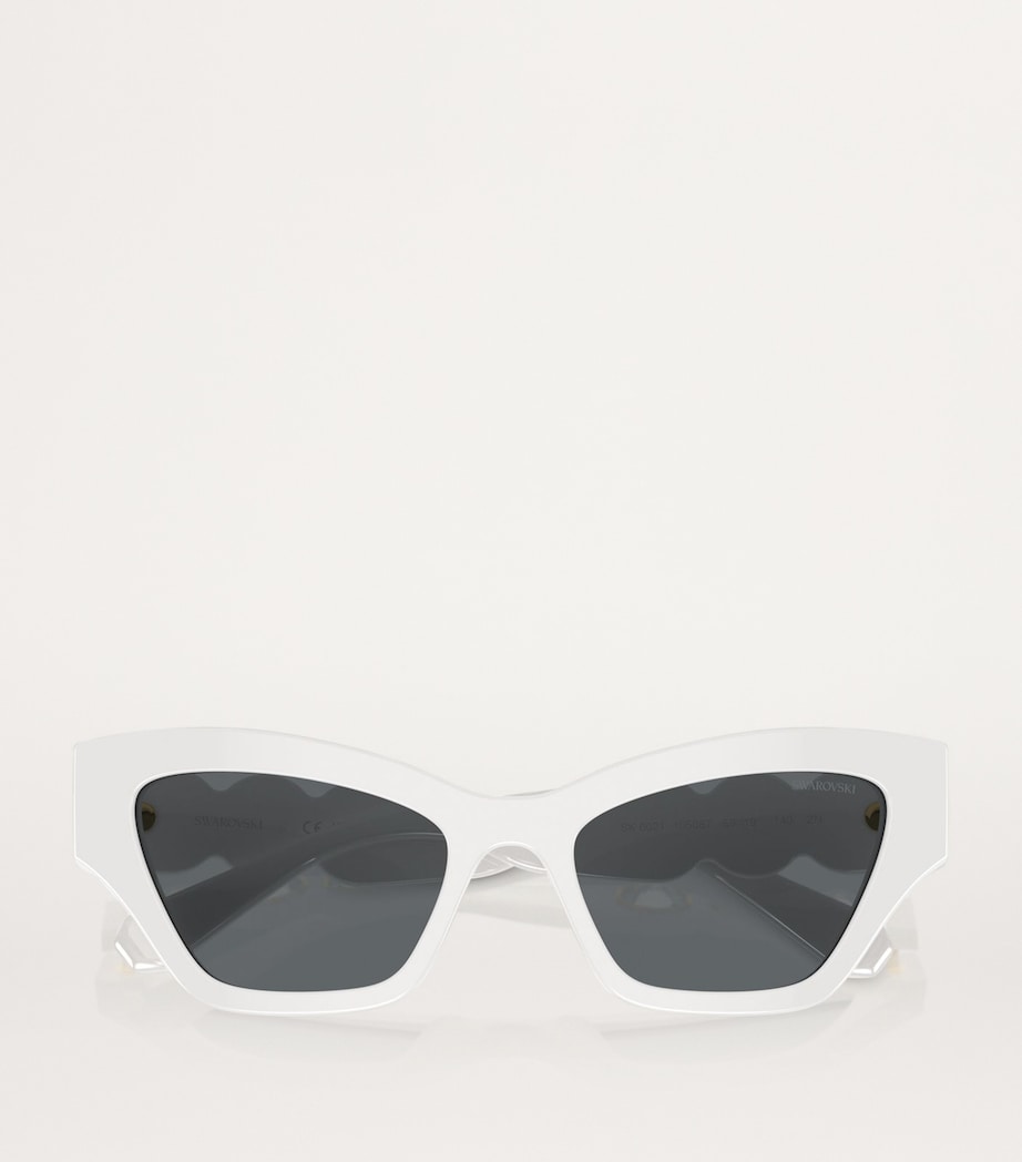 Swarovski metal SK6021 sunglasses with UV protection tinted lenses (British brand)