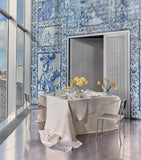 Royal Copenhagen Jacquard Waves tablecloth 145cm x 320cm, imported from the UK