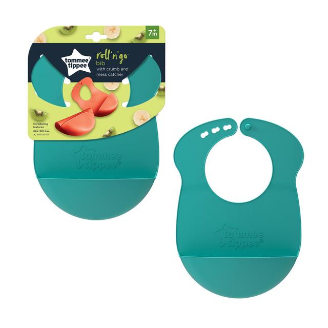 Tommee Tippee Roll n Go Bib 7mths+ 1 EACH Assorted Colours