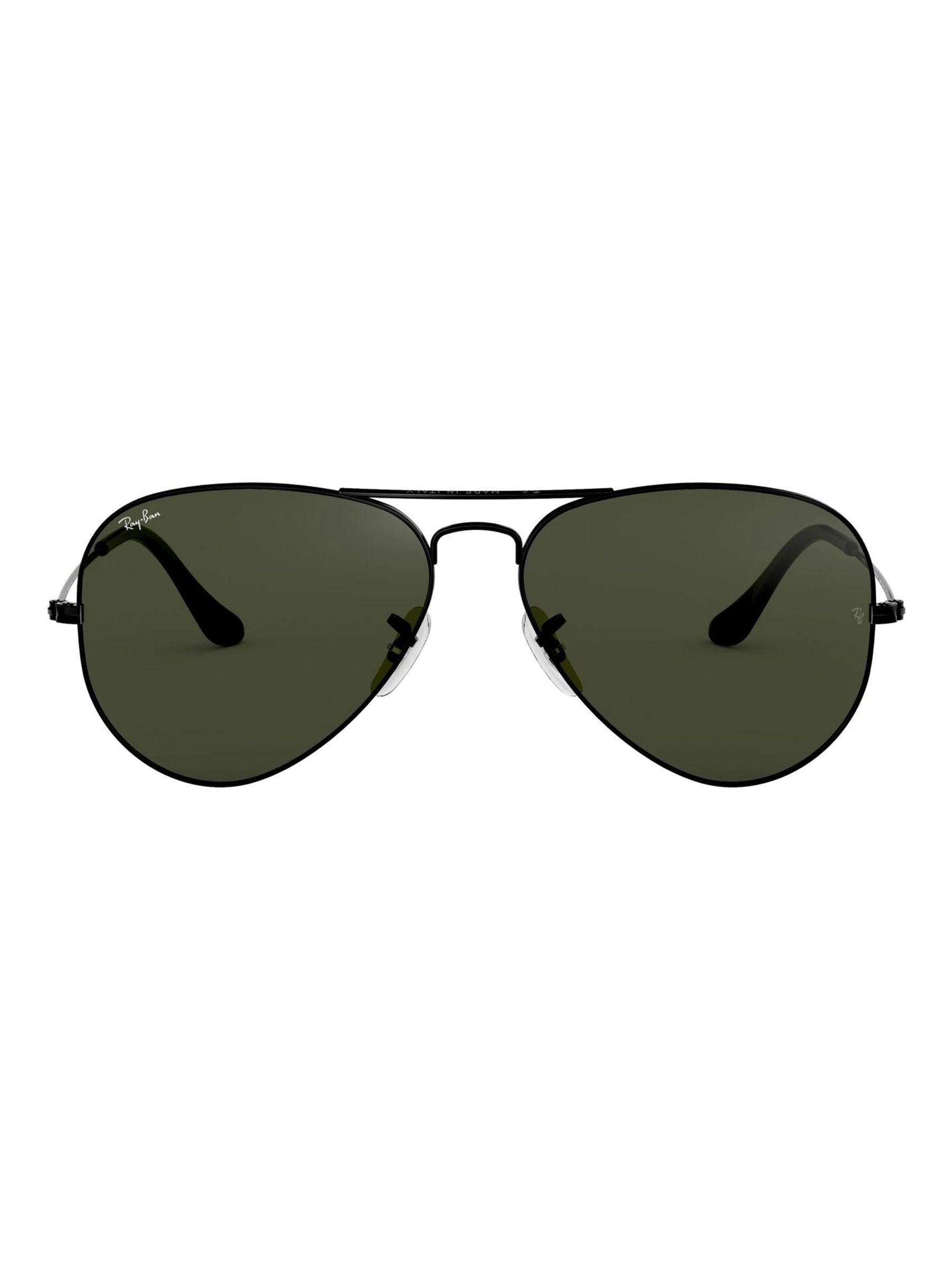 نظارات شمسية Ray-Ban Black Aviator كبيرة (ماركة بريطانية)