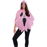Smiffys pink ghost poncho adult unisex costume, UK version