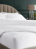 White 300 thread count fitted bed sheet (British brand)