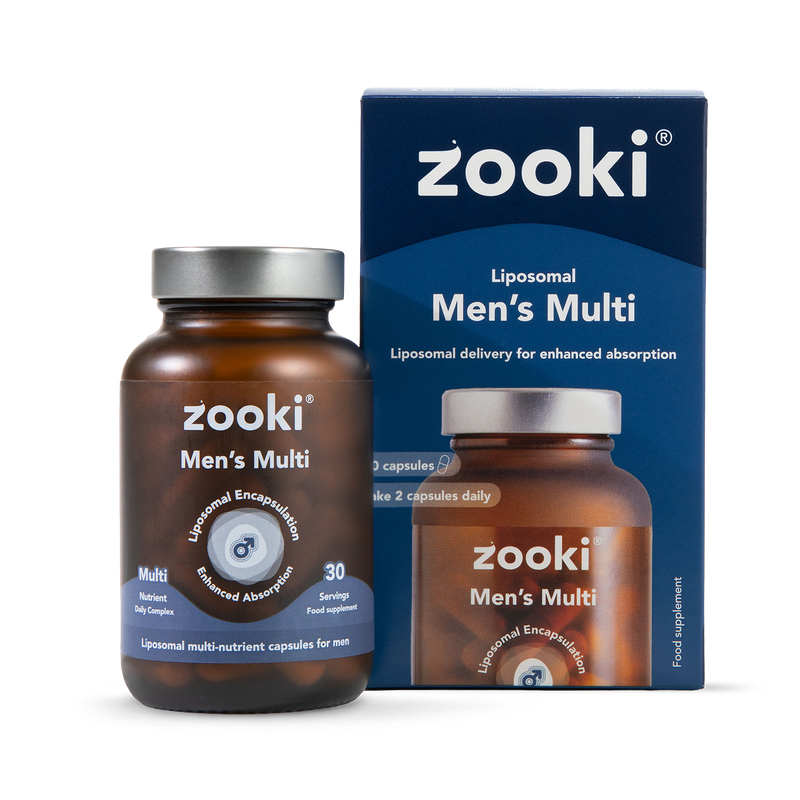 Zooki liposomal men's multivitamin capsules 60 count - British product