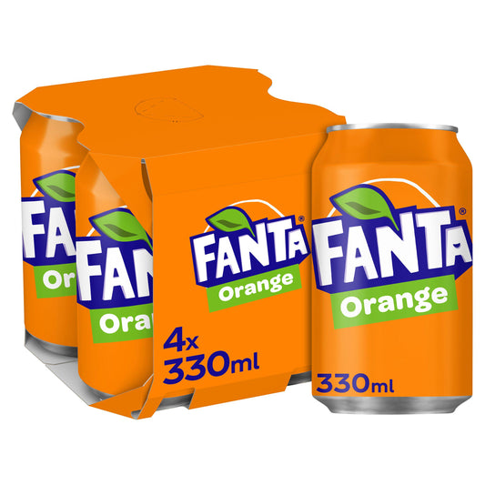 Fanta Orange 4x330ml GOODS Sainsburys   