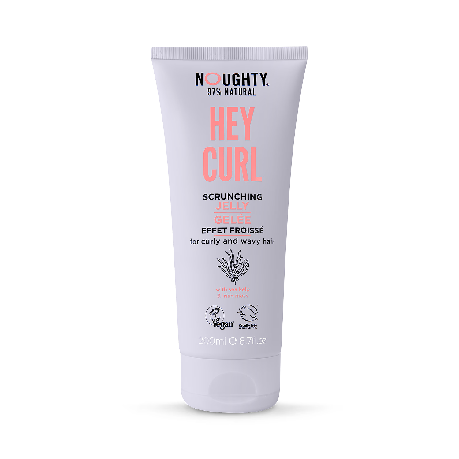 Noughty Wave Hello curl scrunching jelly 200ml, imported from the UK