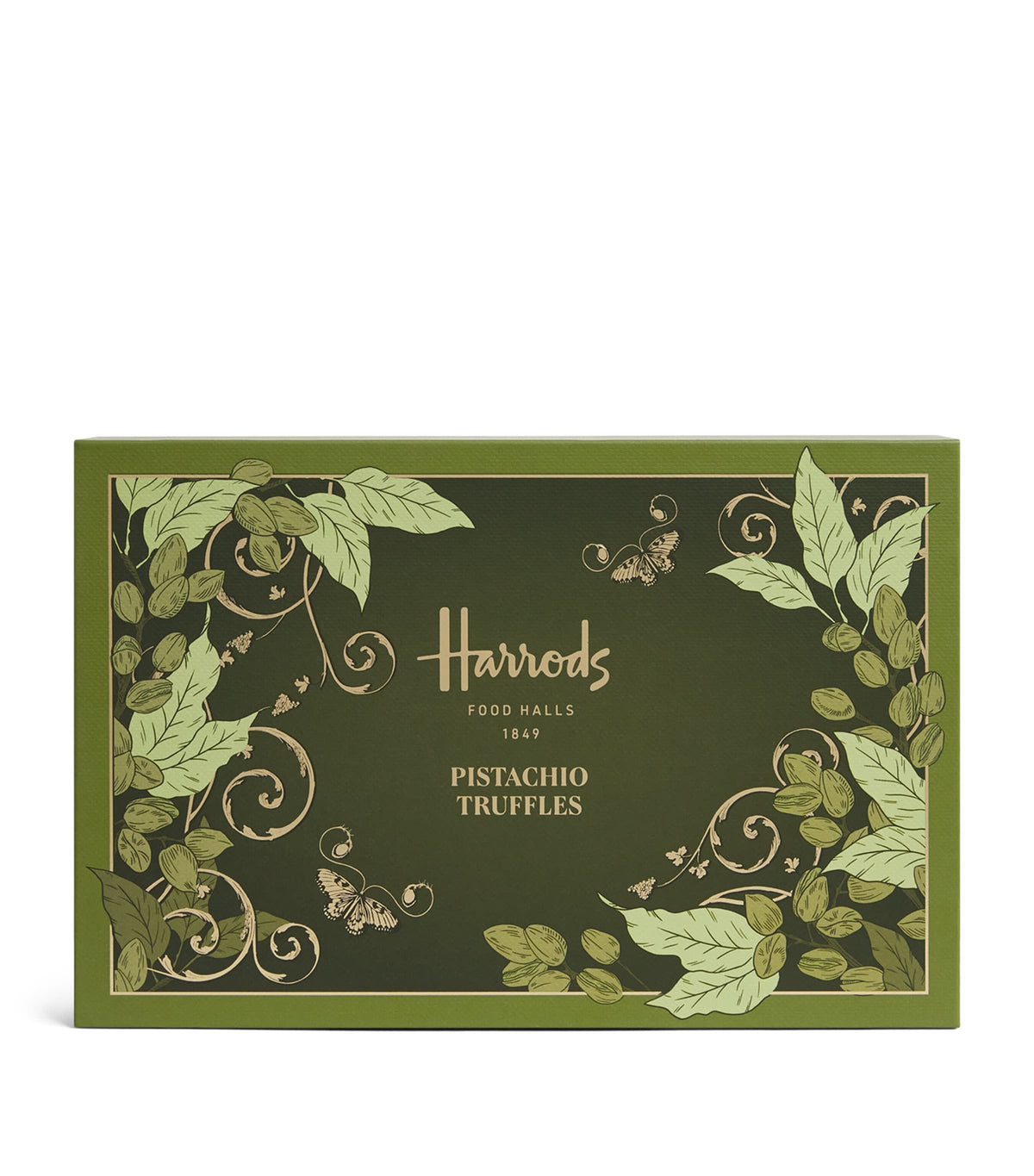 Harrods 15-piece pistachio truffles in white chocolate 200g, UK version