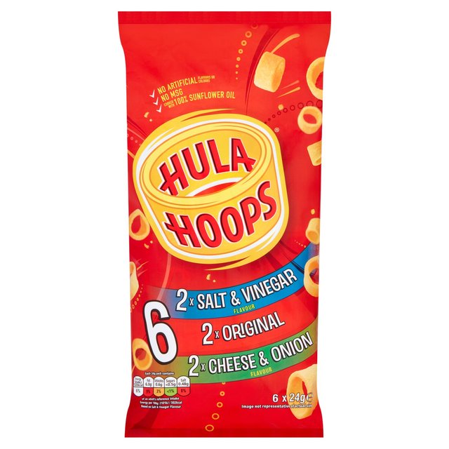 Hula Hoops Variety Multipack Crisps   6 per pack