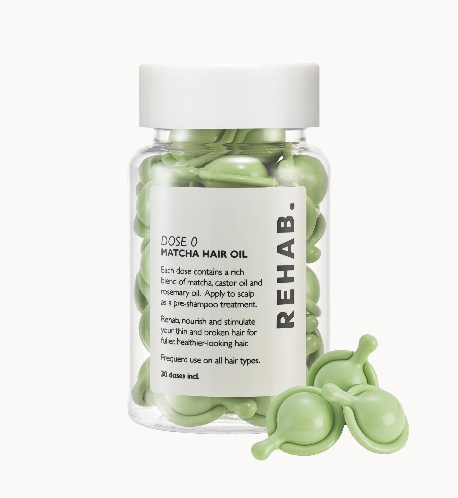Rehab Dose 0 Matcha Scalp Oil 30x1ml - British product