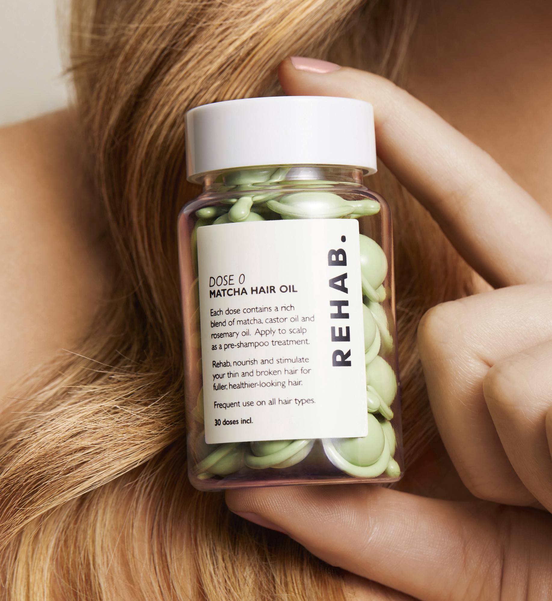 Rehab Dose 0 Matcha Scalp Oil 30x1ml - British product