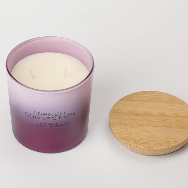 French Connection candle Ombre Peony & Almond Blossom 331g, UK version
