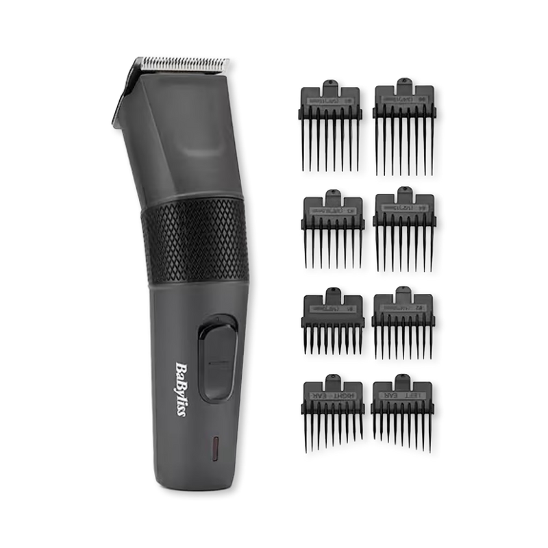 BaByliss Power Precision hair clipper with comb guides, imported from the UK