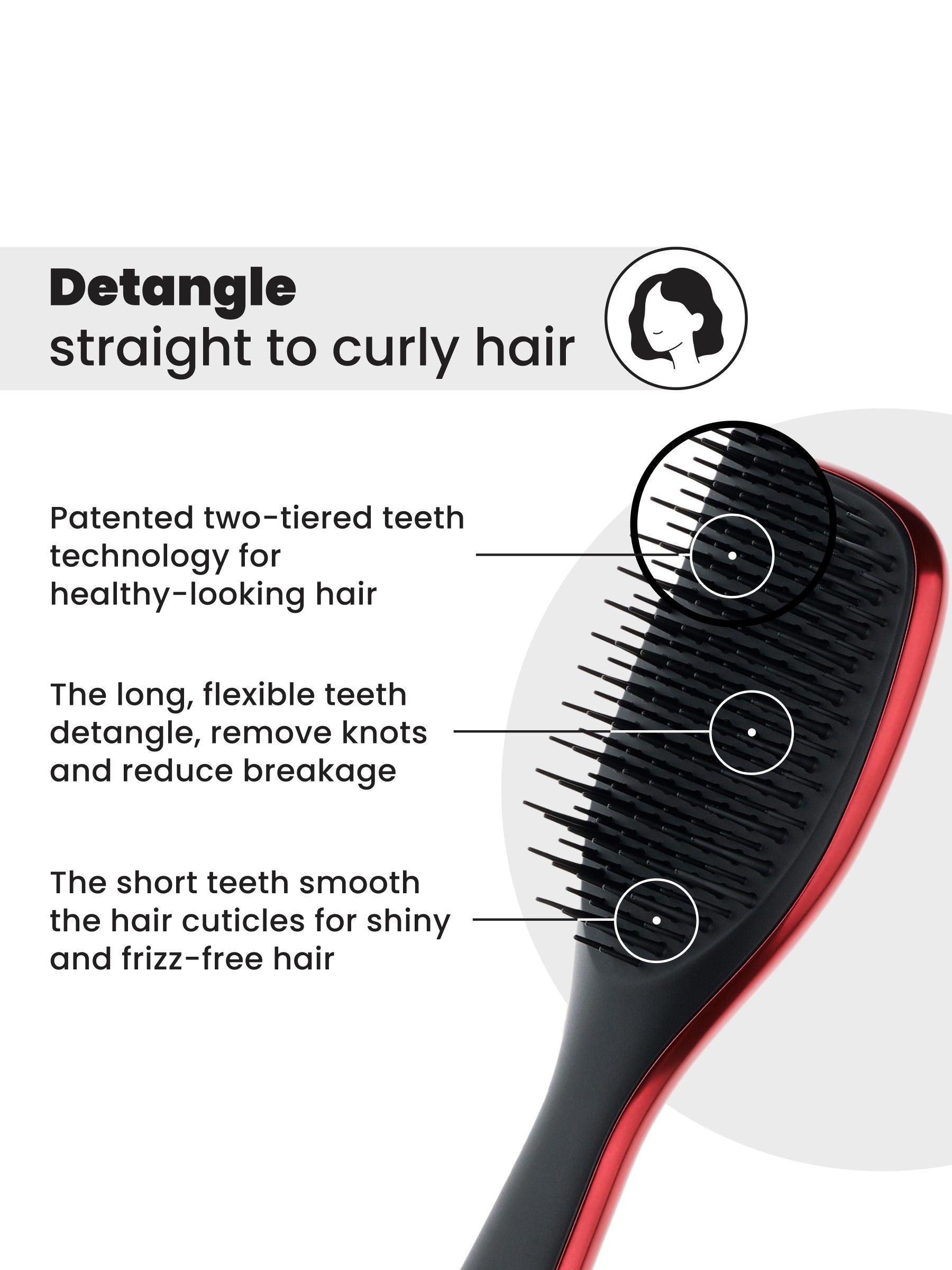 Tangle Teezer Devil Wears Prada detangler brush mini size, imported from the UK